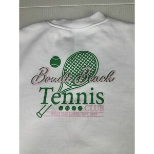 Wilo The Label Bondi Beach Tennis Club White Crew Neck Sweater Size Medium